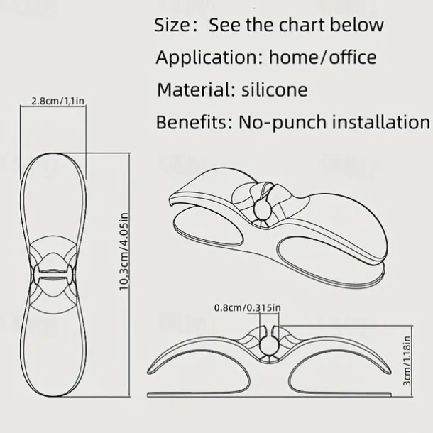 1pc, Cord Organizer For Appliances, Cord Keeper, Appliance Cord Winder, Cord Wrapper, Cord Holder Organizer Stick On Mixer, Blender, Coffee-Maker, Toaster, Pressure-Cooker