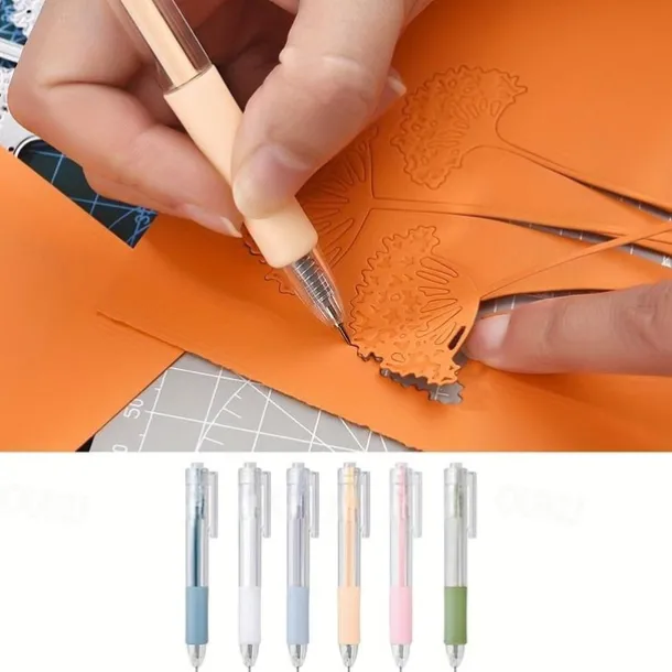 1pc Craft Paper Cutting Pen, Art Utility Knife Pen For Student, Craft Cutting Tool, Paper Pen Cutter, Art Precision Paper Cutting For Office Art Paper Scrapbook And Home DIY