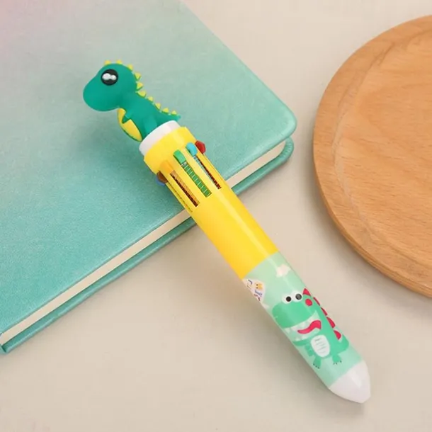 1pc Cute 10 Colors Transparent Shape Retractable Ball Pen Cute Animal Shuttle Pen Gift For Kids, Back to School Supplies