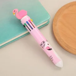 1pc Cute 10 Colors Transparent Shape Retractable Ball Pen Cute Animal Shuttle Pen Gift For Kids, Back to School Supplies