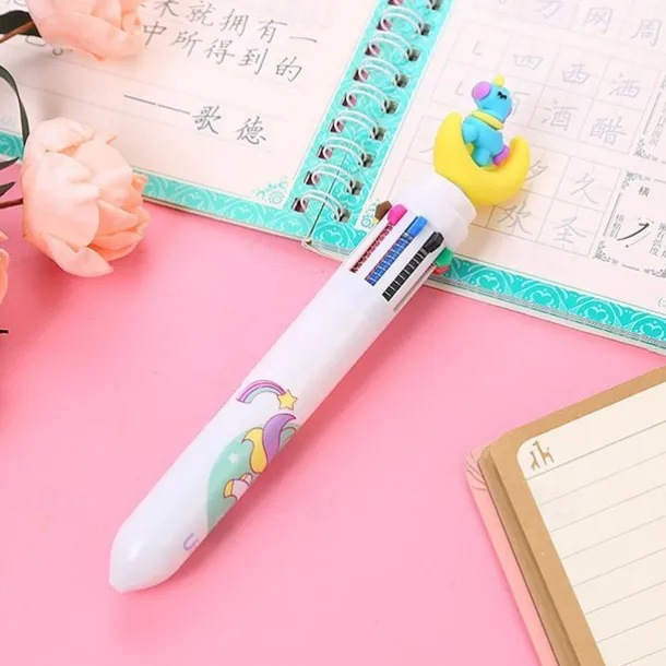 1pc Cute 10 Colors Transparent Shape Retractable Ball Pen Cute Animal Shuttle Pen Gift For Kids, Back to School Supplies