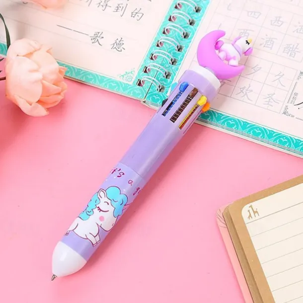 1pc Cute 10 Colors Transparent Shape Retractable Ball Pen Cute Animal Shuttle Pen Gift For Kids, Back to School Supplies