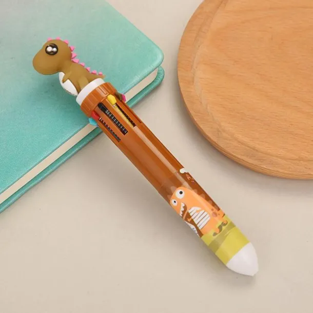1pc Cute 10 Colors Transparent Shape Retractable Ball Pen Cute Animal Shuttle Pen Gift For Kids, Back to School Supplies