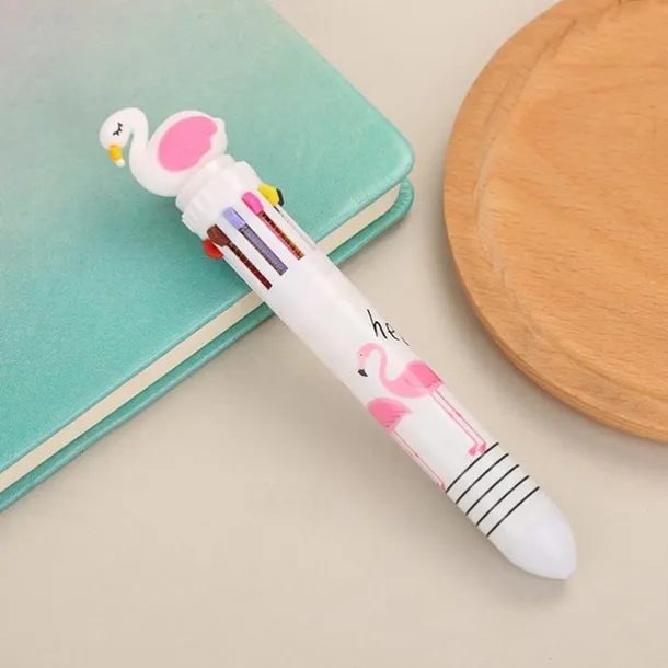 1pc Cute 10 Colors Transparent Shape Retractable Ball Pen Cute Animal Shuttle Pen Gift For Kids, Back to School Supplies
