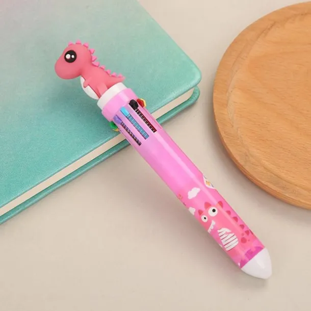 1pc Cute 10 Colors Transparent Shape Retractable Ball Pen Cute Animal Shuttle Pen Gift For Kids, Back to School Supplies