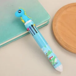 1pc Cute 10 Colors Transparent Shape Retractable Ball Pen Cute Animal Shuttle Pen Gift For Kids, Back to School Supplies