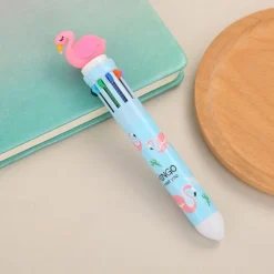 1pc Cute 10 Colors Transparent Shape Retractable Ball Pen Cute Animal Shuttle Pen Gift For Kids, Back to School Supplies