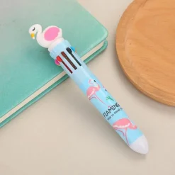1pc Cute 10 Colors Transparent Shape Retractable Ball Pen Cute Animal Shuttle Pen Gift For Kids, Back to School Supplies