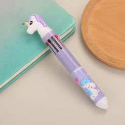 1pc Cute 10 Colors Transparent Shape Retractable Ball Pen Cute Animal Shuttle Pen Gift For Kids, Back to School Supplies