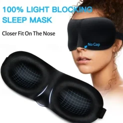 1pc 3D Sleep Mask Blindfold Sleeping Aid Soft Memory Foam Eye Mask For Sleeping Travel Blockout Light Eye Cover