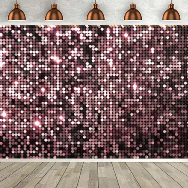 1pc- Disco Shiny Decoration Photography Background Cloth Baby Shower Birthday Wedding Singles Graduation Party banner