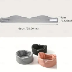 1pc Dual-use Double-sided Eye Mask, Blackout Sleep Eye Mask, Nap Viscose Eye Mask, Soundproof Anti-noise Simple Solid Color