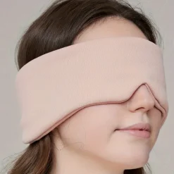 1pc Dual-use Double-sided Eye Mask, Blackout Sleep Eye Mask, Nap Viscose Eye Mask, Soundproof Anti-noise Simple Solid Color