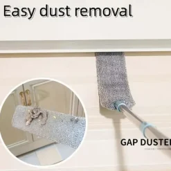 1pc Dust Cleaner, Microfiber Duster, Retractable Gap Dust Cleaning Artifact, Long Handle Microfiber Brush