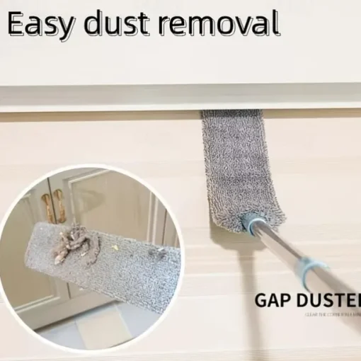 1pc Dust Cleaner, Microfiber Duster, Retractable Gap Dust Cleaning Artifact, Long Handle Microfiber Brush