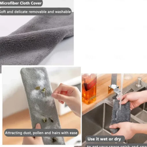 1pc Dust Cleaner, Microfiber Duster, Retractable Gap Dust Cleaning Artifact, Long Handle Microfiber Brush