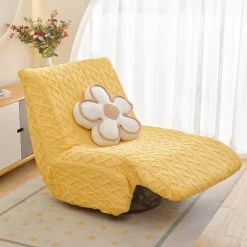 1PC Elastic Armless Floor Sofa Cover Lazy Boy Relax Couch Slipcover Stretch Single Sofa Cushion Cover for Living Room Home