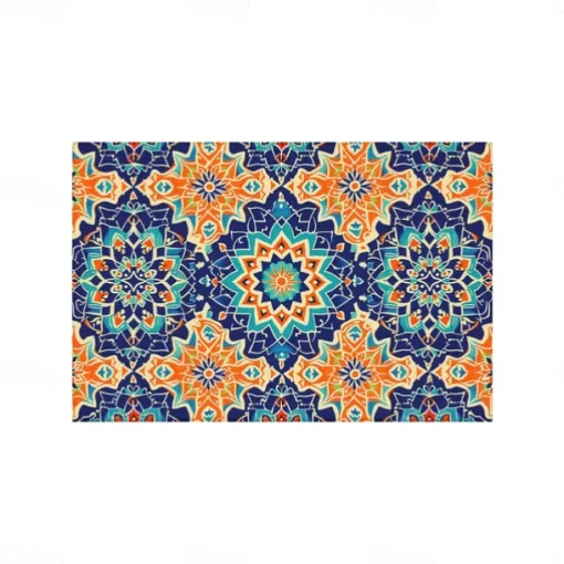 1PC Ethnic Pattern Placemat Table Mat 12x18 Inch Table Mats for Party Kitchen Dining Decoration