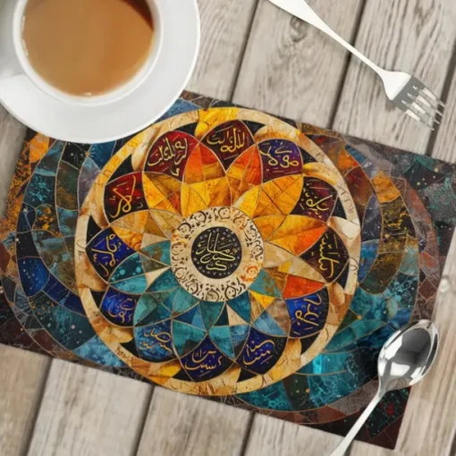 1PC Ethnic Pattern Placemat Table Mat 12x18 Inch Table Mats for Party Kitchen Dining Decoration