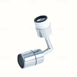 1pc Faucet Sprayer Attachment 720 Degree Rotating Faucet Aerator Accessories Adjustable Kitchen Sink Tap Head Water Saving Extend Nozzle For 0.87-0.94inch Faucet With Adapter