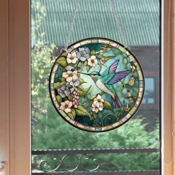 1pc Flowers Wall Hanging Suncatcher for Home and Garden Decor - Perfect for Home Decor