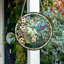1pc Flowers Wall Hanging Suncatcher for Home and Garden Decor - Perfect for Home Decor