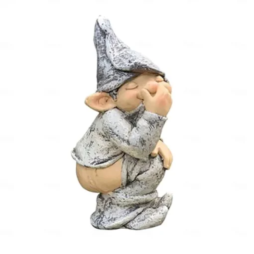 1pc Garden Gnome Outdoor Statue, Naughty Knome Figurine Lawn Ornament Dwarf Sculpture Patio Yard Decor Landscape Porch Decoration Outside Gifts