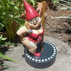 1pc Garden Steel Pipe Dancer, Resin Handicraft Statue, Garden Ornaments, Micro Landscape For Home & Office, Indoor/Outdoor Decoration,