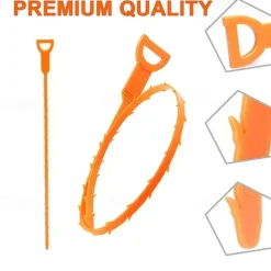 1pc Hair Drain Clog Remover, Sewer Hair Catcher, Pipe Dredging Tool, Drain Hair Remover Tool For Sewer, Kitchen Sink, Bathroom Tub