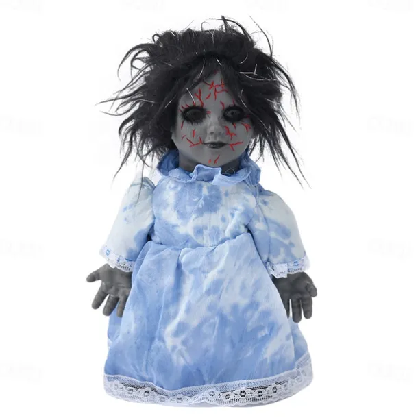 1pc Halloween Decoration Walking Doll Voice Control Sensing Luminous Bar Haunted House Scene Display