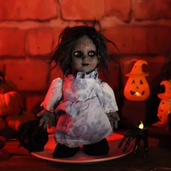 1pc Halloween Decoration Walking Doll Voice Control Sensing Luminous Bar Haunted House Scene Display