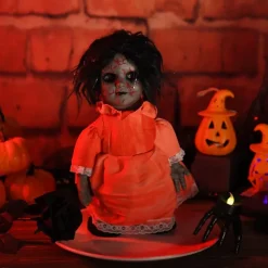 1pc Halloween Decoration Walking Doll Voice Control Sensing Luminous Bar Haunted House Scene Display