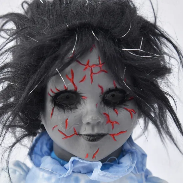 1pc Halloween Decoration Walking Doll Voice Control Sensing Luminous Bar Haunted House Scene Display