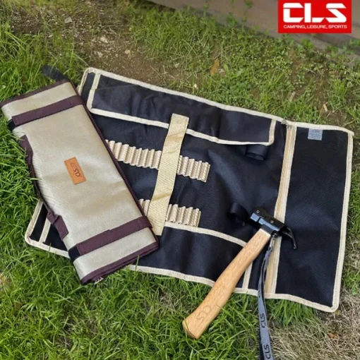 1pc Heavy Duty Tent Nail and Hammer Storage Bag - Large Capacity Storage and Orderly Access - Waterproofing Nail Organizer Bag - Stakes Pegs Bag for Pitching Camping Tent