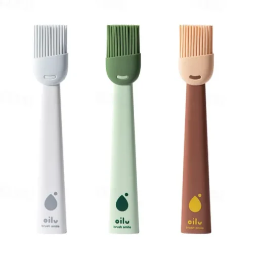 1Pc High Heat Silicone Basting Brush - Easy Clean BBQ & Baking Tool - Food Grade & Dishwasher Safe
