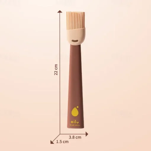 1Pc High Heat Silicone Basting Brush - Easy Clean BBQ & Baking Tool - Food Grade & Dishwasher Safe