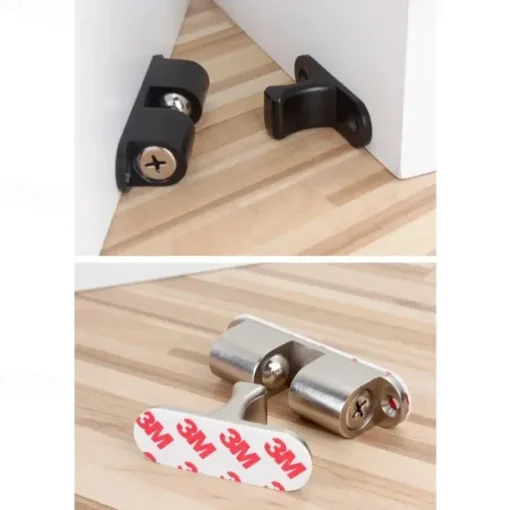 1pc Invisible Magnetic Door Stops Non Punching Holders Baby Safety Anti Pinch Catch Floor Plugs Protect Buffer Home Improvement