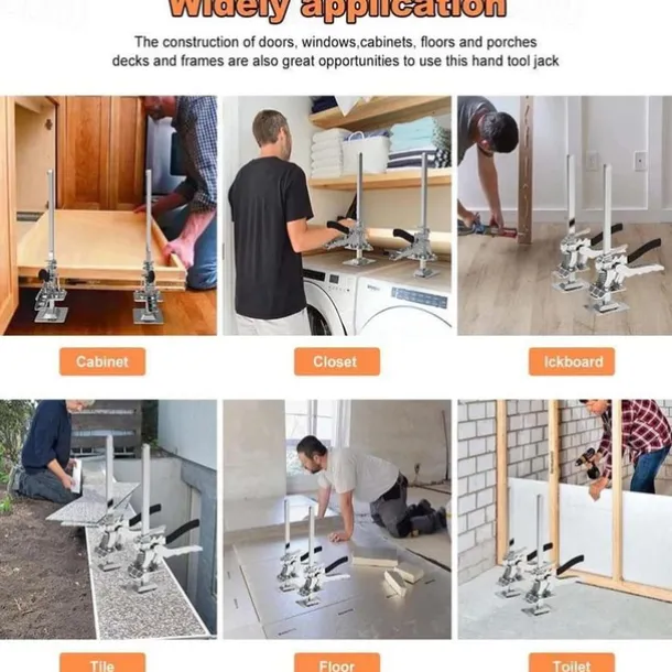 1pc Labor-Saving Arm Jack, Cabinet Board Lifter, Tile Height Adjuster, Labor-Saving Arm Jack For Door Panel Drywall Lifting, Hand Lifting Tool