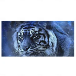 1PC Large Thick Bath Shower Towels 3D White Tiger Design Cotton Beach Towel for Women Men Travel Swimming Yoga Blanket