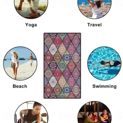 1PC Large Thick Bath Shower Towels 3D White Tiger Design Cotton Beach Towel for Women Men Travel Swimming Yoga Blanket