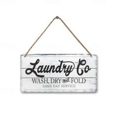 1pc, Laundry Wooden Signs Wood Plaque Wood Plate For Laundry Room Hanging Sign Washhouse Door Decoration Home Wall Decor 15x30cm/6''x12''