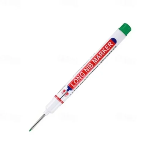 1pc Long Head Markers Bathroom Woodworking Decoration Multi-purpose Deep Hole Marker Pens Red/Black/Blue/Green Ink Oil Markers Pens Waterproof Multi-purpose Deep Hole Marker Pen