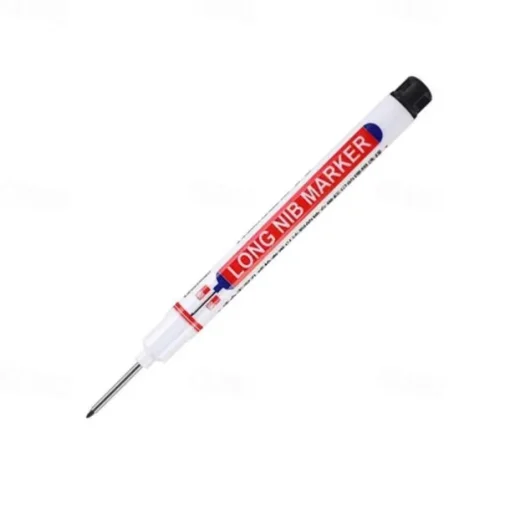 1pc Long Head Markers Bathroom Woodworking Decoration Multi-purpose Deep Hole Marker Pens Red/Black/Blue/Green Ink Oil Markers Pens Waterproof Multi-purpose Deep Hole Marker Pen