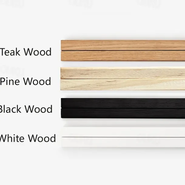 1pc Magnetic Wood Hanger Frame DIY, Teak Walnut Pine For Poster Photos Scrolls Picture Frames Canvas Prints Paintings, Artwork Magnet Frames Wall Art Home Decor