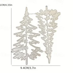 1pc Merry Christmas Metal Cutting Dies Stencils Snowflake Tree Scrapbook Paper Card Embossing Process For Card Making Scrapbooking DIY Cards Photo Album Craft Decorations