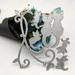 1pc Metal Cutting Dies Cut Mold Animal Cat Decoration Scrapbook Paper Craft Knife Mould Blade Punch Stencils