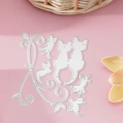1pc Metal Cutting Dies Cut Mold Animal Cat Decoration Scrapbook Paper Craft Knife Mould Blade Punch Stencils