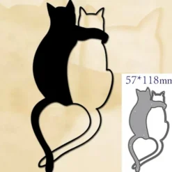 1pc Metal Cutting Dies Cut Mold Animal Cat Decoration Scrapbook Paper Craft Knife Mould Blade Punch Stencils
