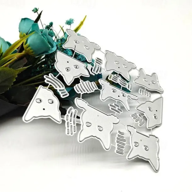 1pc Metal Cutting Dies Cut Mold Animal Cute Cat Decoration Scrapbook Paper Craft Knife Mould Blade Punch Stencils