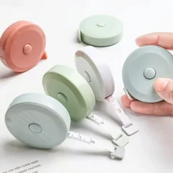 1PC 1.5M/78.74inchStraight Ruler Office Waist Measurement Tape Measure Portable Telescopic Children's Height Measuring Tool Sewing And Tailoring Ruler